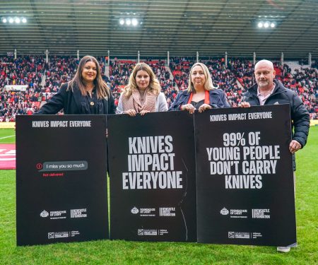 Read more about Stadium of Light shone with support from rival clubs for anti-knife message