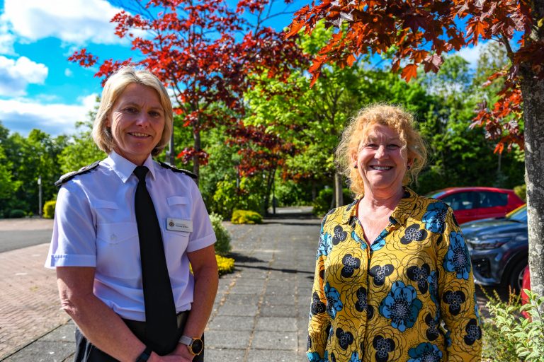 Chief Constable Vanessa Jardine and Police and Crime Commissioner Susan Dungworth.