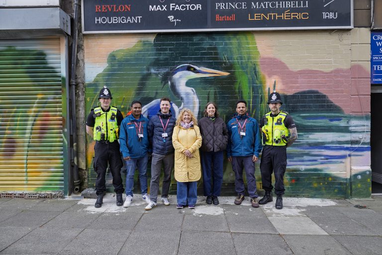 PCC, Police and partners at Byker Art Installation