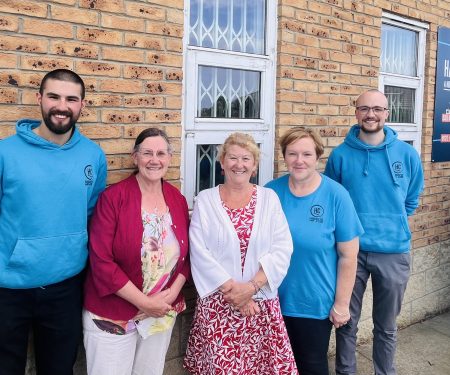 PCC SUSAN DUNGWORTH WITH HANDCRAFRED TEAM